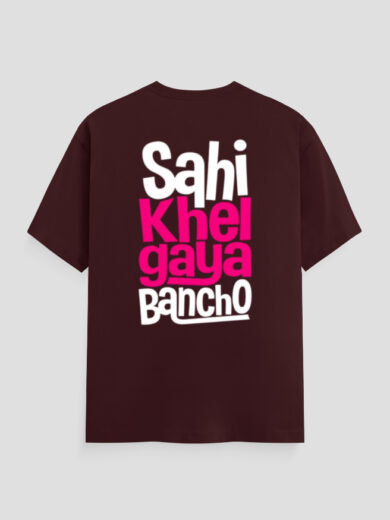 ZanyTee Sahi Khel Gaya Bancho Street Slang Men's T-Shirt