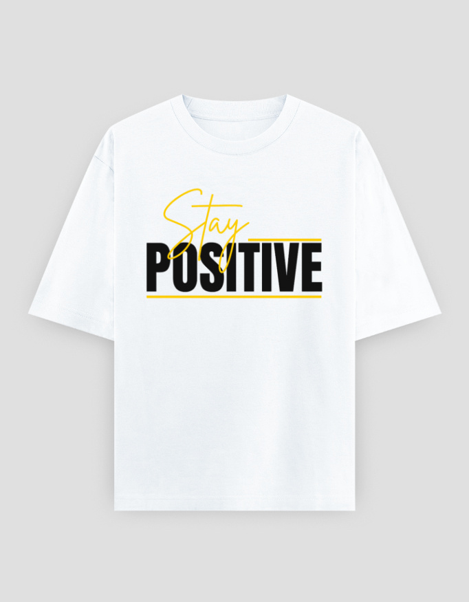 ZanyTee Stay Positive Graphic Design Men's T-Shirt - Image 10