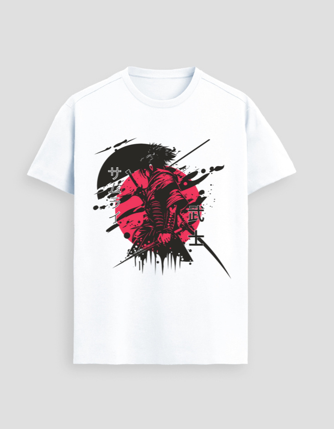 ZanyTee Samurai Graphic Design Men's T-Shirt
