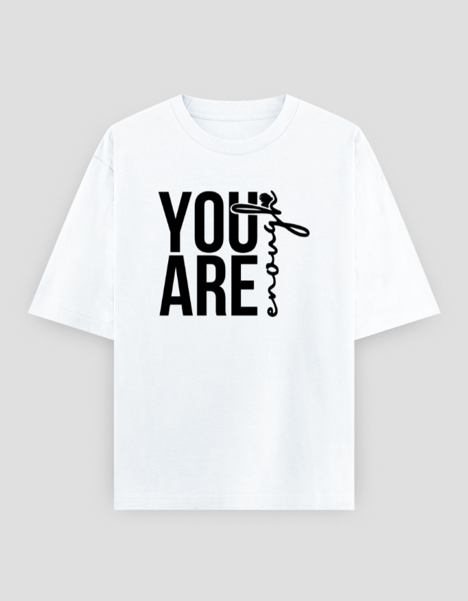 ZanyTee Your are Enough Graphic Design Men's T-Shirt - Image 3