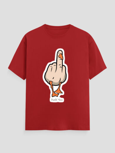 ZanyTee DuckOff Attitude Graphic Design Men's T-Shirt