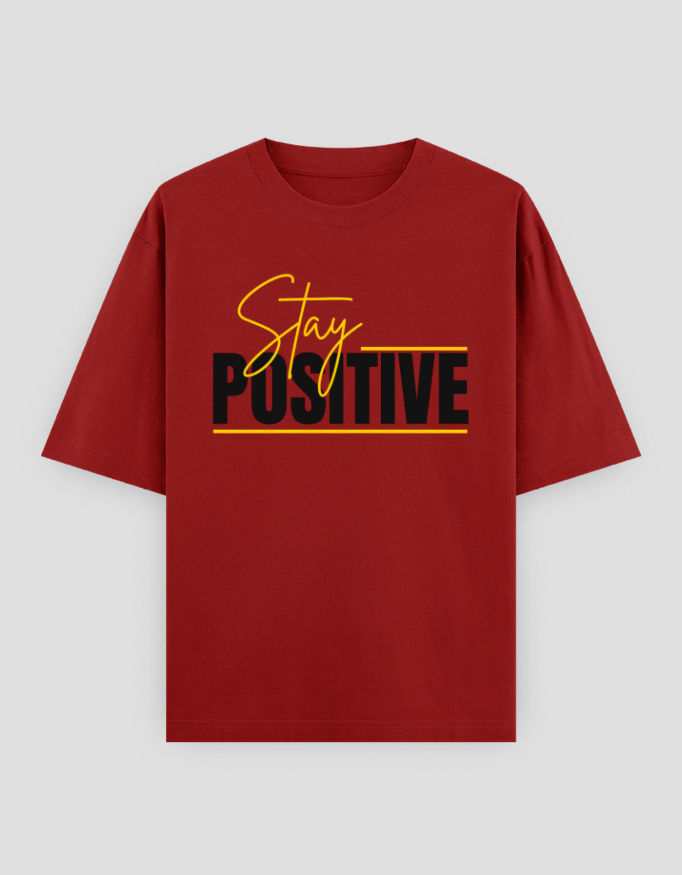 ZanyTee Stay Positive Graphic Design Men's T-Shirt - Image 8