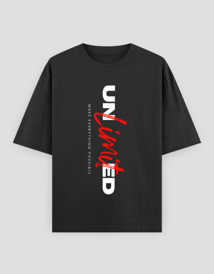 ZanyTee Unlimited Typographic Design Men's T-Shirt - Image 12