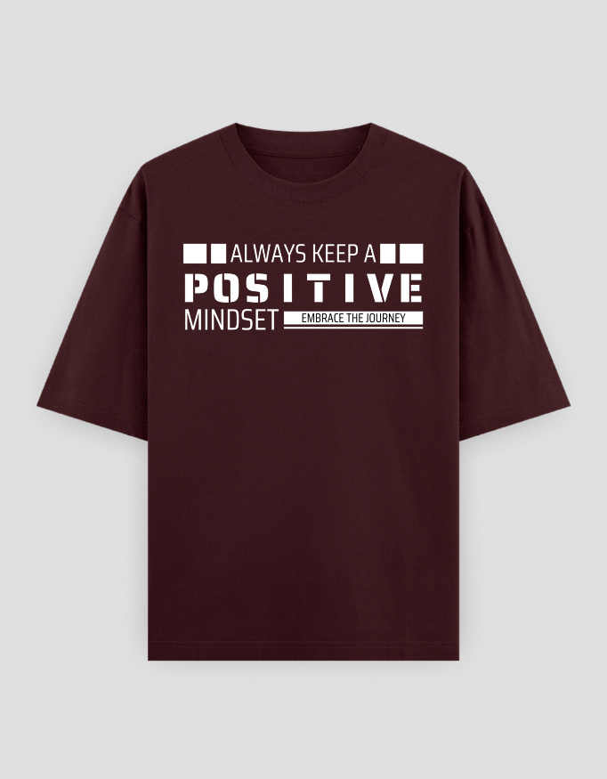 ZanyTee Positive Mindset Graphic Design Men's T-Shirt