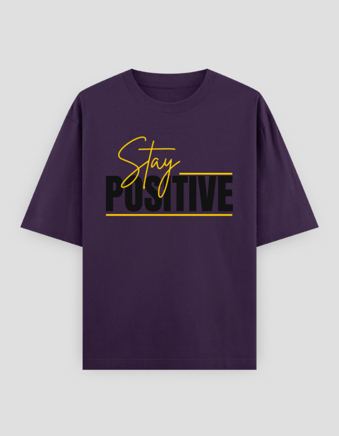 ZanyTee Stay Positive Graphic Design Men's T-Shirt - Image 7