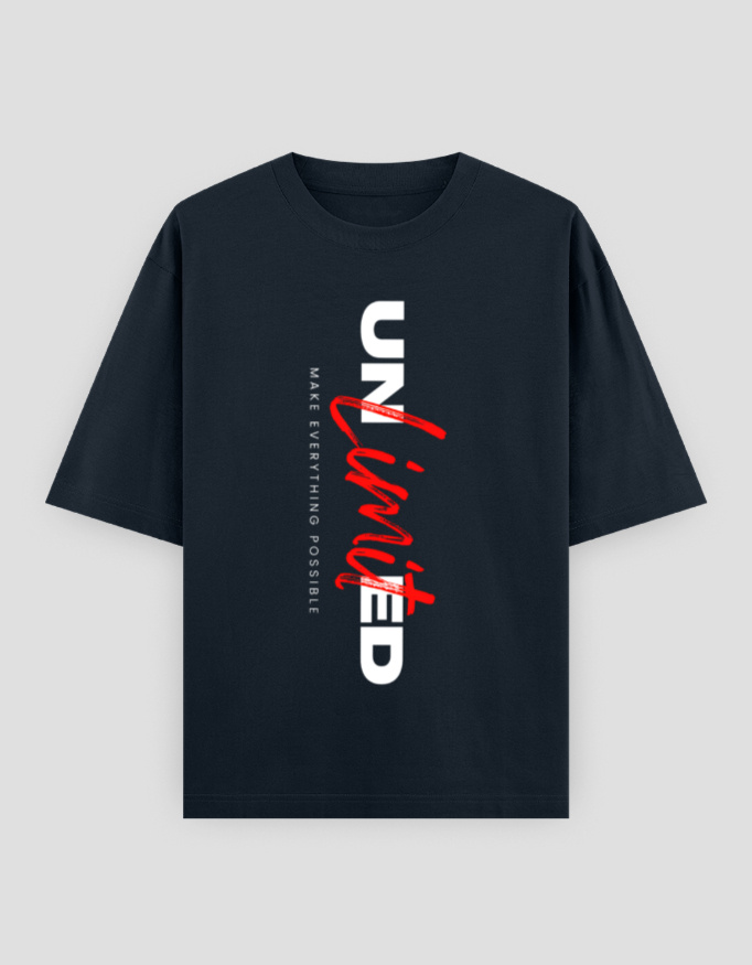 ZanyTee Unlimited Typographic Design Men's T-Shirt - Image 11