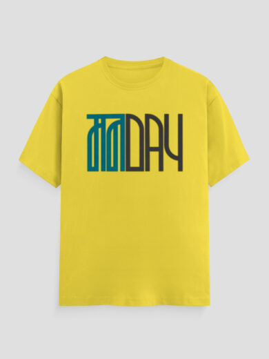ZanyTee मनDay Typography Men's T-Shirt