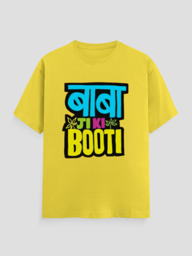 ZanyTee Baba Ji Ki Booti Funny Graphic Design Men's T-Shirt