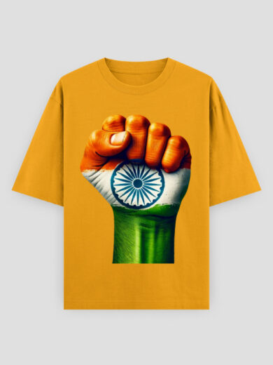 ZantTee TirangaPunch Bold Freedom Graphic Design T-Shirt