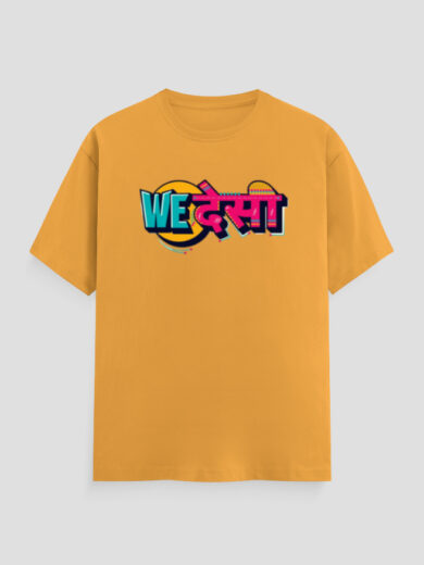 ZanyTee Urban Swag "We Desi" Typography Men's T-Shirt