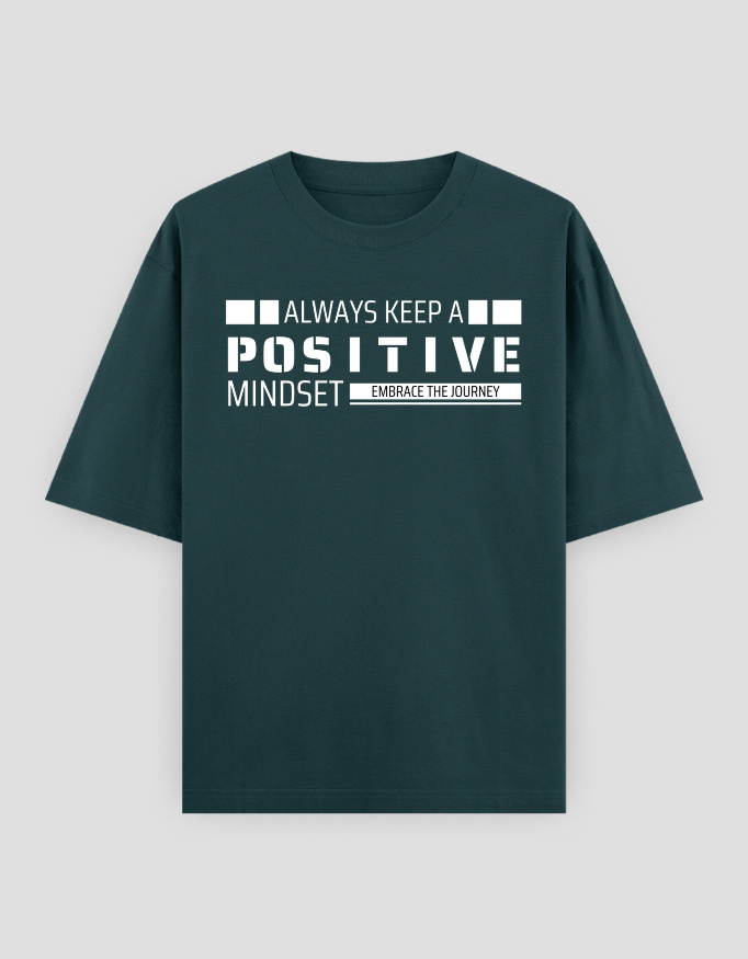 ZanyTee Positive Mindset Graphic Design Men's T-Shirt - Image 3