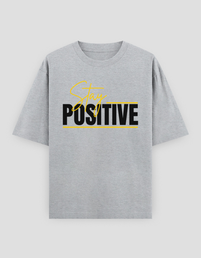 ZanyTee Stay Positive Graphic Design Men's T-Shirt - Image 9