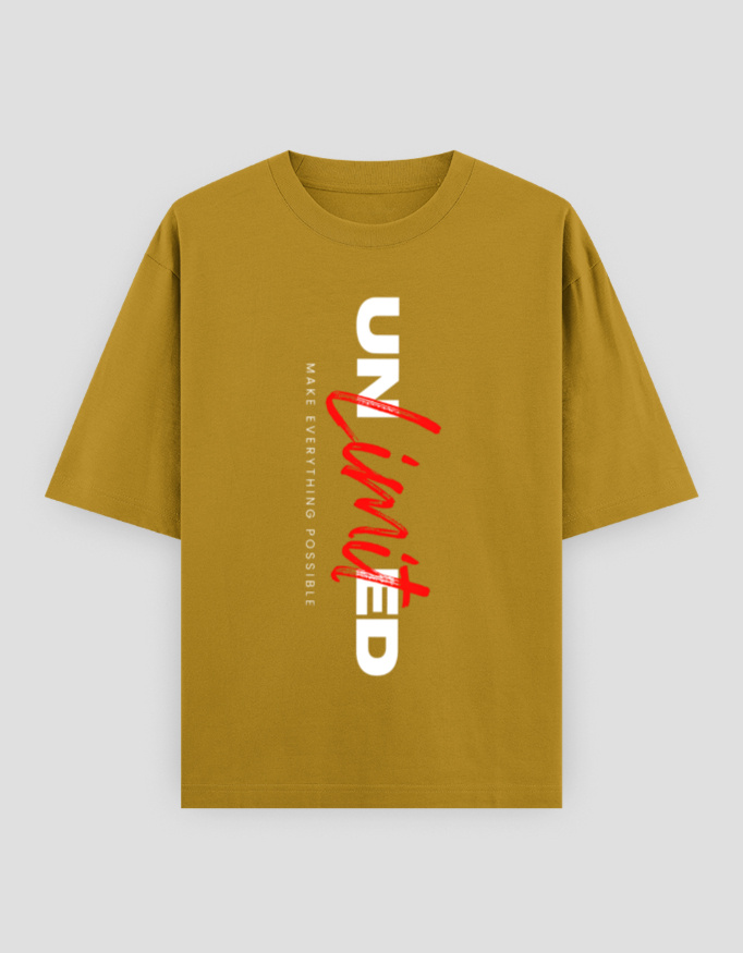 ZanyTee Unlimited Typographic Design Men's T-Shirt - Image 2