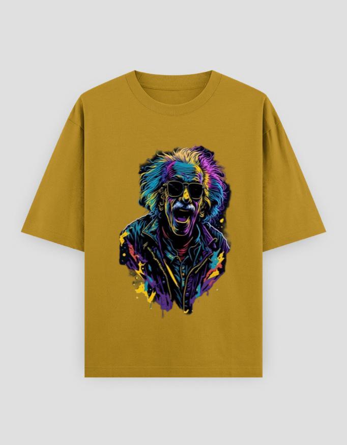 ZanyTee Colorful Chaos Einstein Graphic T-Shirt - Image 5