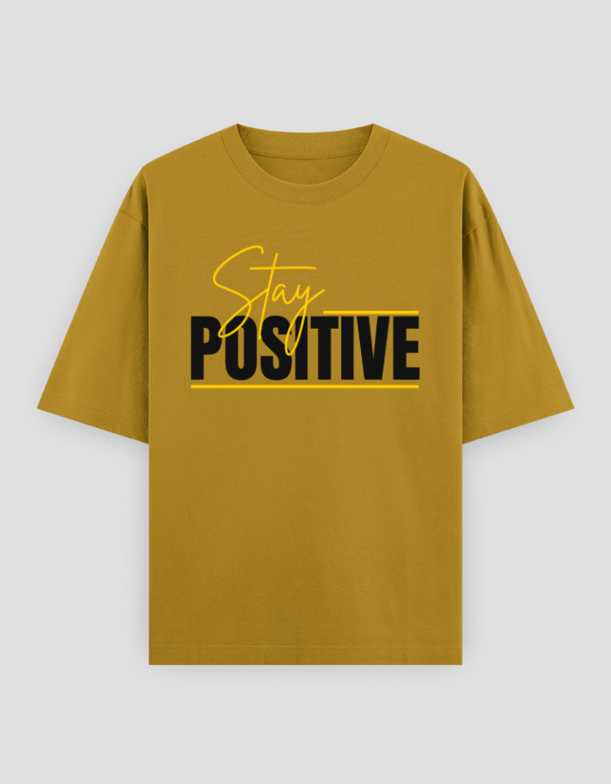 ZanyTee Stay Positive Graphic Design Men's T-Shirt - Image 4
