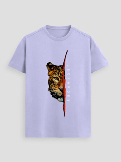 ZanyTee Leopard Split Graphic Design Men's T-Shirt