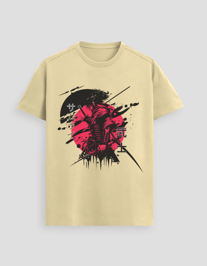 ZanyTee Samurai Graphic Design Men's T-Shirt - Image 2
