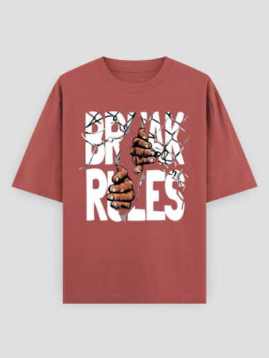 ZanyTee Break Rules Graphic Design Men's T-Shirt