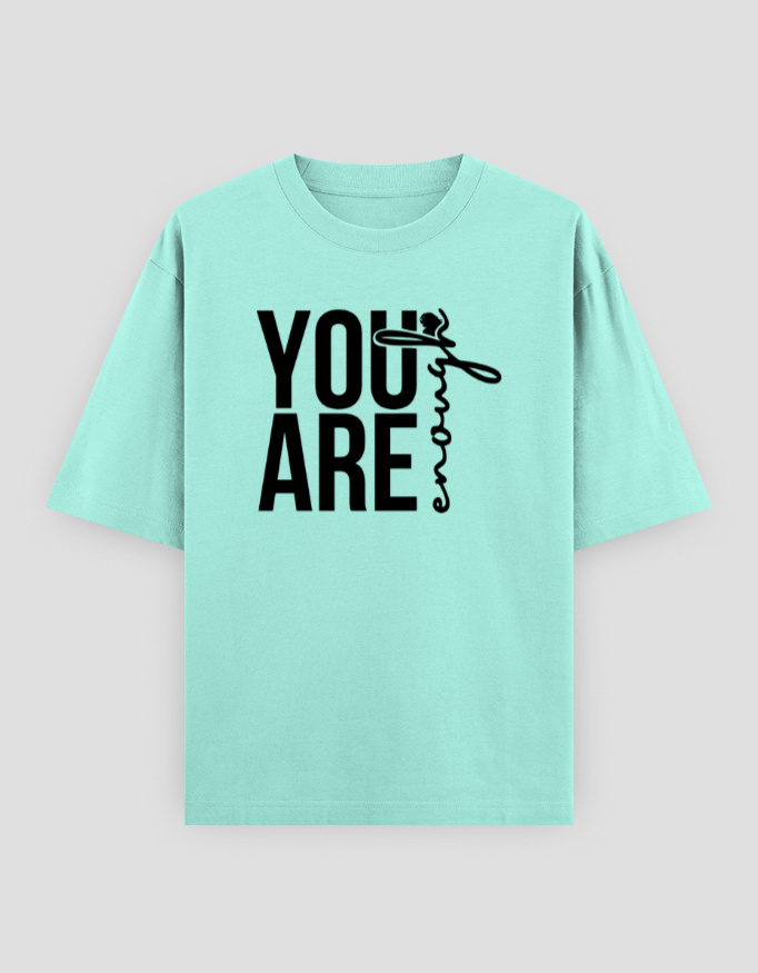 ZanyTee Your are Enough Graphic Design Men's T-Shirt - Image 9