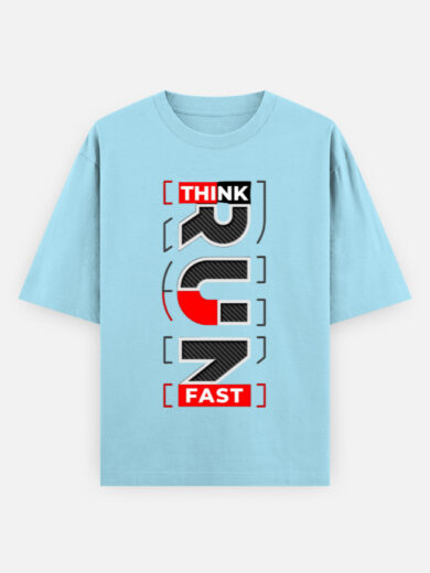 ZanyTee Think Fast Rum Fast Typography Men's T-Shirt