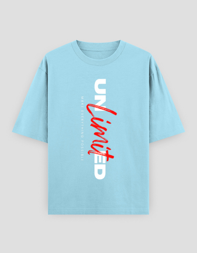 ZanyTee Unlimited Typographic Design Men's T-Shirt