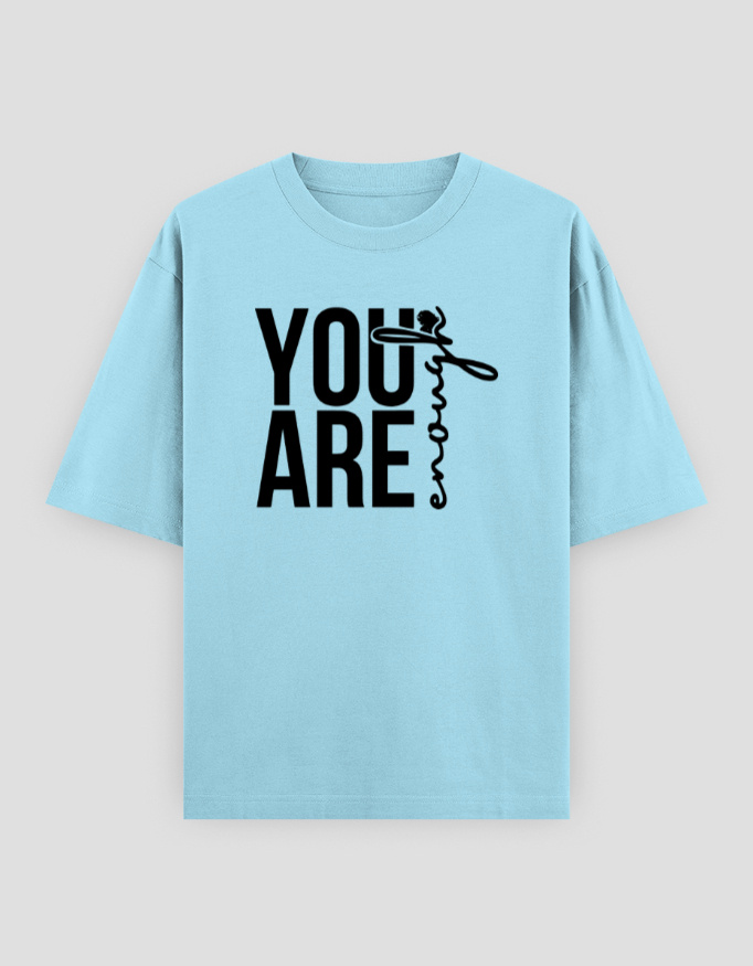 ZanyTee Your are Enough Graphic Design Men's T-Shirt - Image 10
