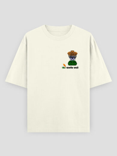 ZanyTee Ashoka Emblem Minimalist Men's T-Shirt