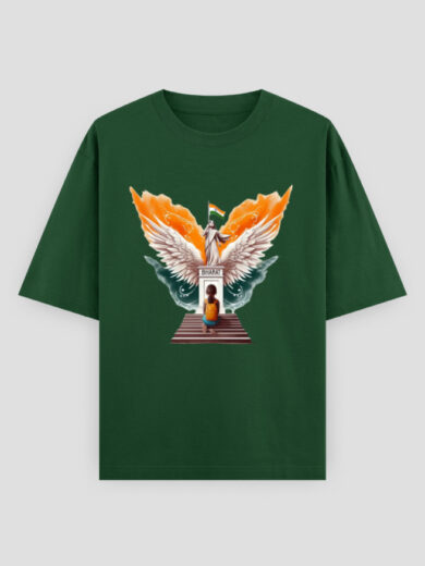 Zanytee FreedomWings Bharat Guardian Graphic Men's T-Shirt