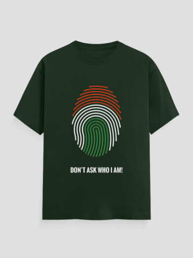 ZanyTee Don't Ask Who I Am Fingerprint Graphic Design Men's T-Shirt