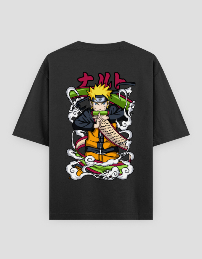 ZanyTee Naruto Jutsu Scroll Anime Graphic T-Shirt - Image 10