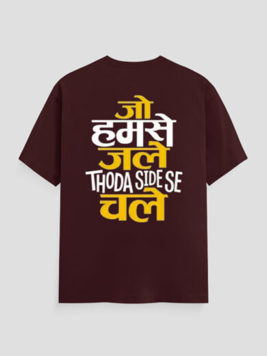 ZanyTee Savage Hindi Quote Design T-Shirt