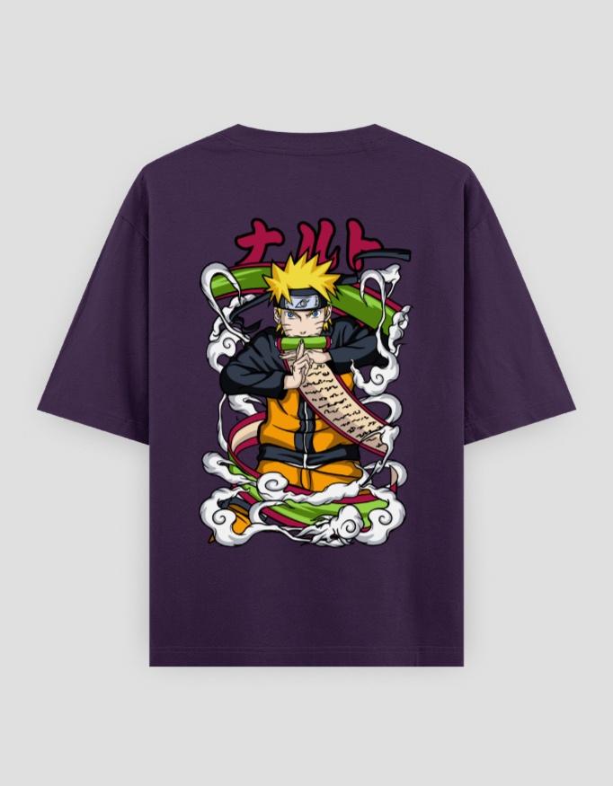 ZanyTee Naruto Jutsu Scroll Anime Graphic T-Shirt - Image 5