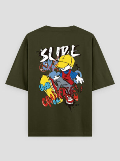 ZanyTee Slide Craze Skate Rebel Edition Graphic T-Shirt