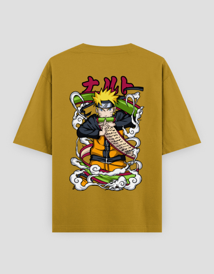 ZanyTee Naruto Jutsu Scroll Anime Graphic T-Shirt - Image 3