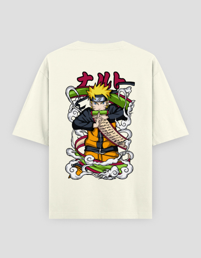 ZanyTee Naruto Jutsu Scroll Anime Graphic T-Shirt - Image 2