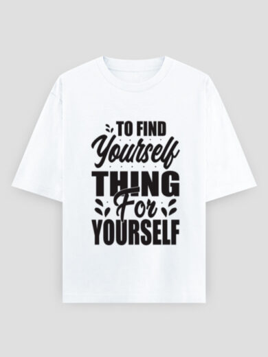ZanyTee Think for Yourself Inspirational Typography T-Shirt