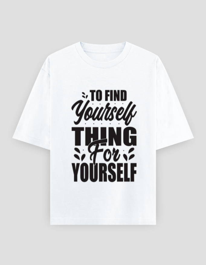 ZanyTee Think for Yourself Inspirational Typography T-Shirt