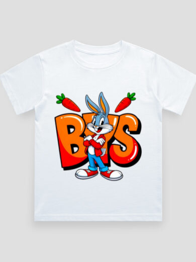 ZanyTee Cartoon Bunny Carrot Squad Kids T-Shirt