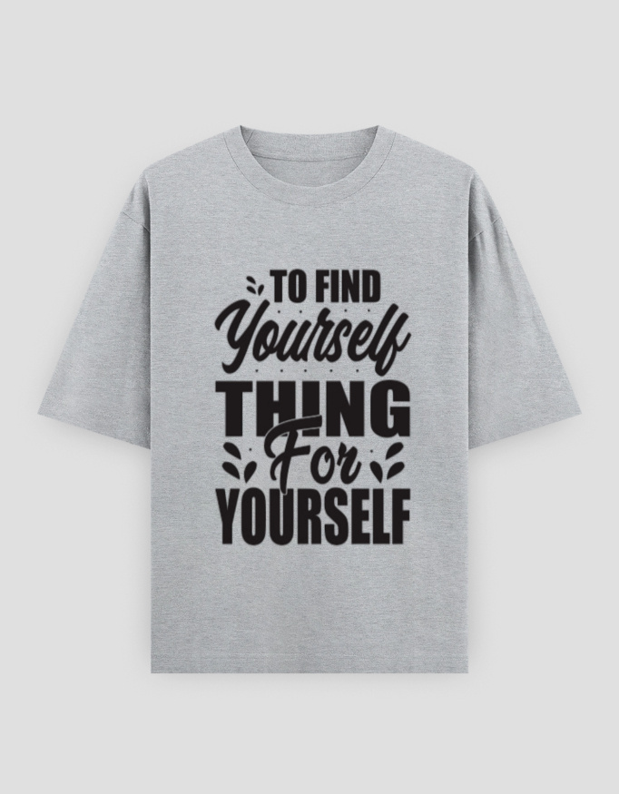 ZanyTee Think for Yourself Inspirational Typography T-Shirt - Image 10
