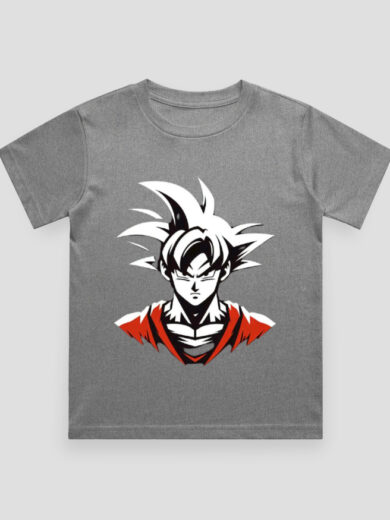 ZanyTee Saiyan Spirit Dark Energy Graphic Kids T-Shirt