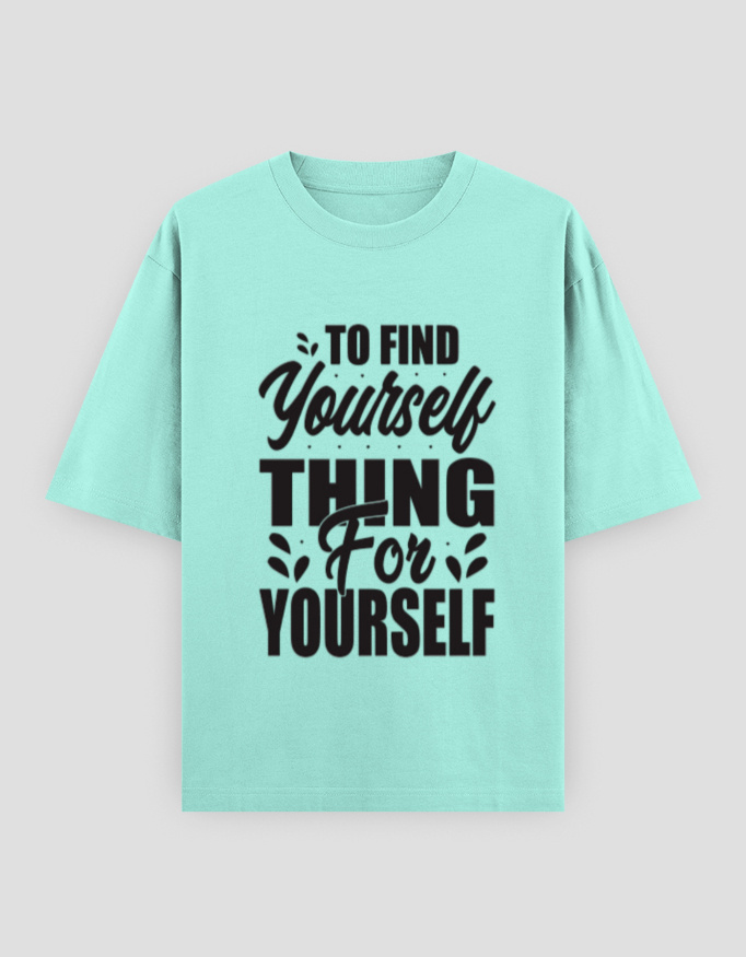 ZanyTee Think for Yourself Inspirational Typography T-Shirt - Image 4