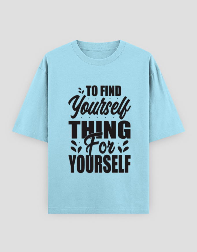 ZanyTee Think for Yourself Inspirational Typography T-Shirt - Image 3