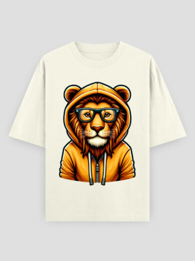 ZanyTee HoodLion Geek Street Graphic Men's T-Shirt