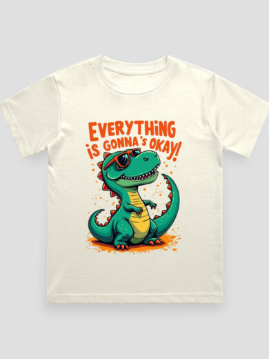 ZanyTee DinoVibe Cool Graphic Kids T-Shirt